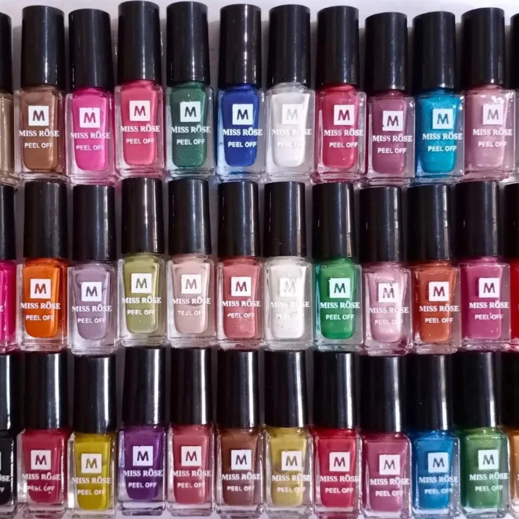 Miss Rose Pack of 36 Peel Off Nail Polishes