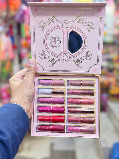 12PC Lip Gloss Set – Hydrating, Long Lasting & Shiny Lip Gloss for Stunning Lips | Makeup Lipgloss Kit