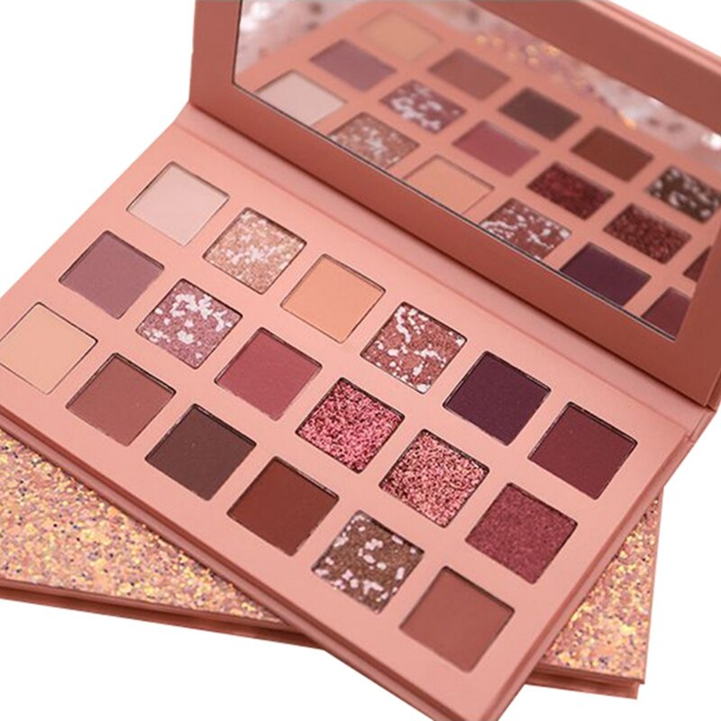 18 Color Eyeshadow Palette – Matte & Shimmer Shades