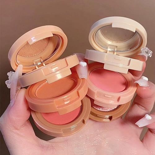 HUDAMOJI 3 in 1 highlighter and Blusher blushon shinner for face Makeup Shimmer Blush
