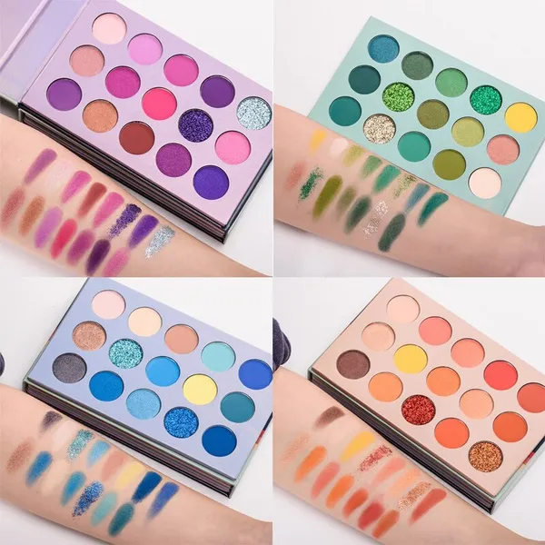 60 Colors Pearlescent Matte Eyeshadow, Eye Cosmetics, Makeup Palette, 4Folding Palette