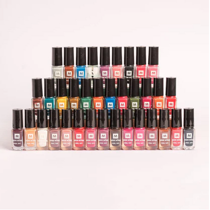 Miss Rose Pack of 36 Peel Off Nail Polishes