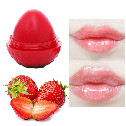 Strawberry Shaped Lip Balm for Chapped Lips