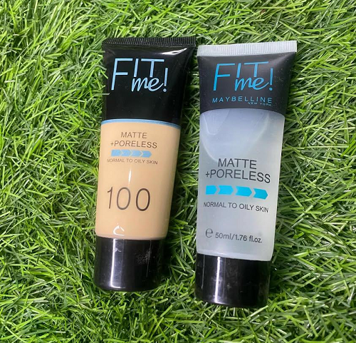 Fit me Matte Makeup Foundation Tube and Fit me Poreless Matte Makeup Primer Tube Set