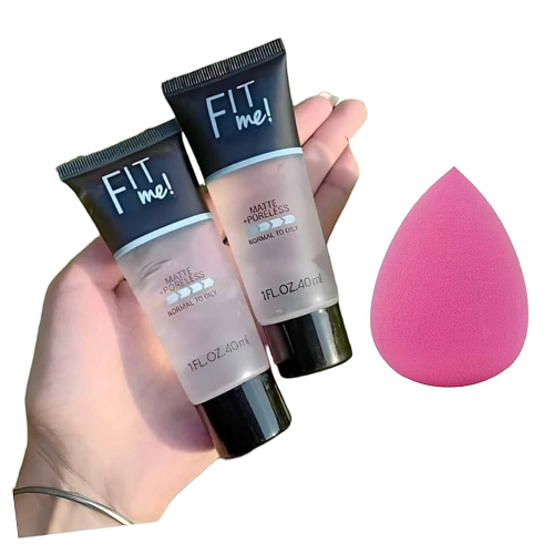 Fit Me Photo Perfect Hd Face Primer, With Beauty Blender