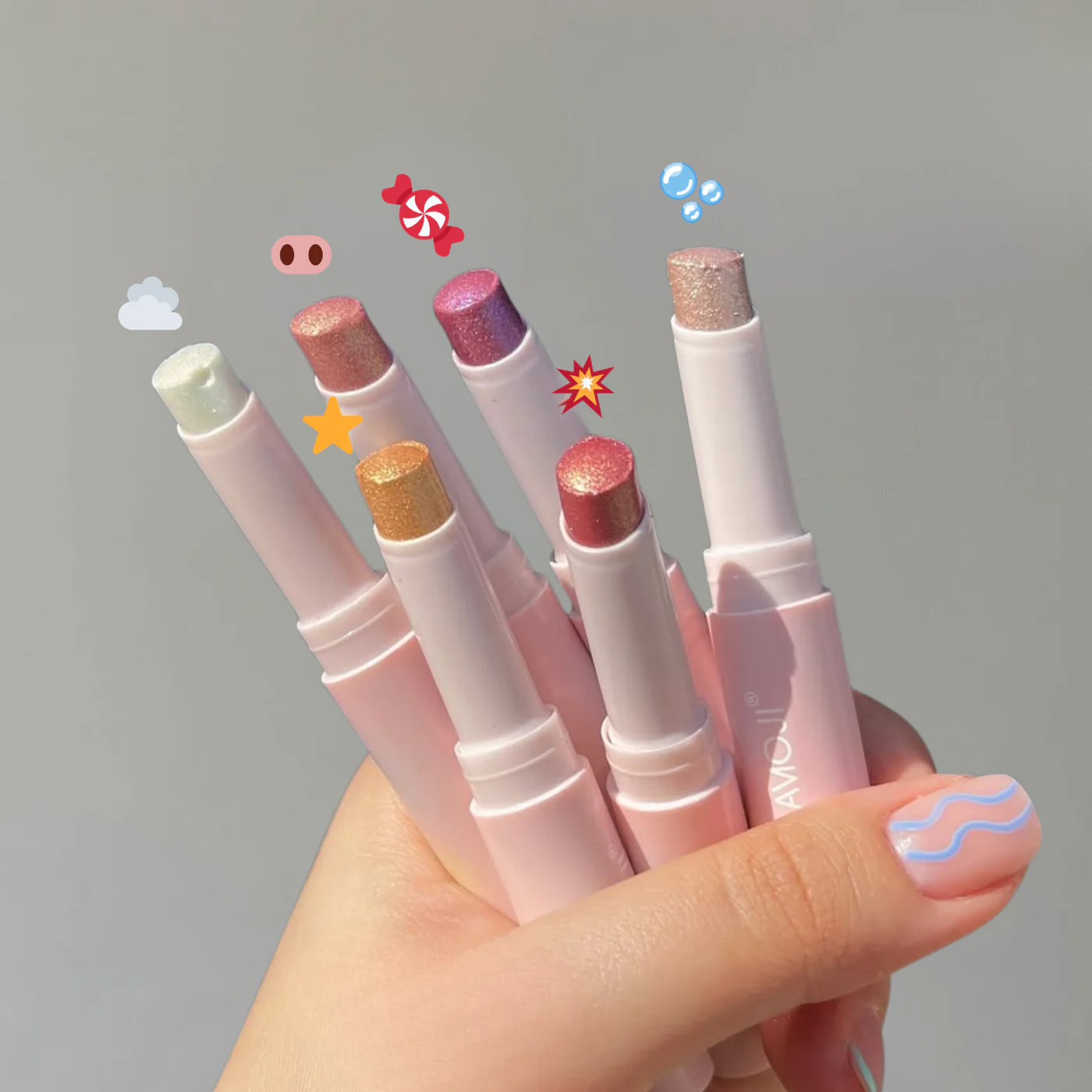 Glitter jelly eyeshadow stick -6 Colors