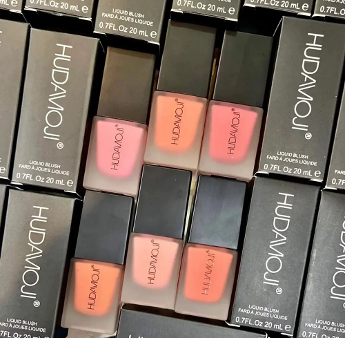 Huda Moji Liquid Blush Natural Single Piece, Liquid Blush Makeup for Cheeks Matte Finish 20ml