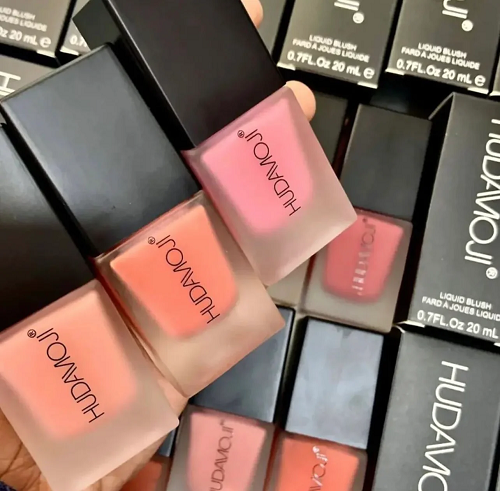 Huda Moji Liquid Blush Natural Single Piece, Liquid Blush Makeup for Cheeks Matte Finish 20ml