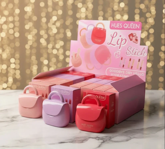 Hues Queen Bag Shape Hydrating Lipstick — 3 Shades