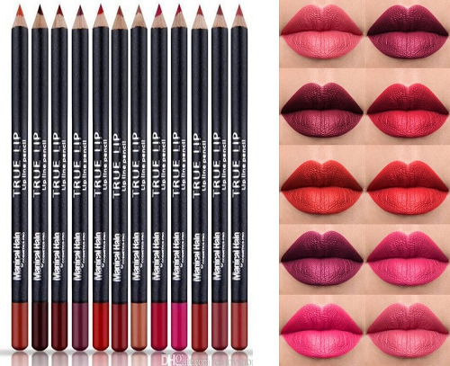 Professional Lip Liner Set, Waterproof Matte Lip Liner Pencil, Smooth Lip Makeup Cosmetic Pen Set