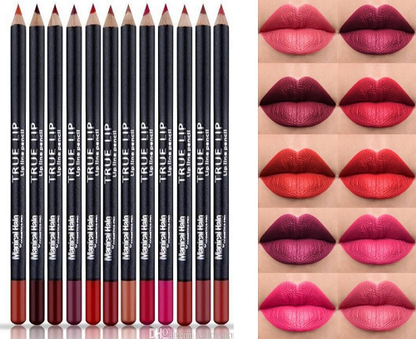Professional Lip Liner Set, Waterproof Matte Lip Liner Pencil, Smooth Lip Makeup Cosmetic Pen Set