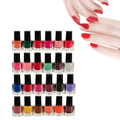 Pack Of 24 Piece Peel Off Nail Polish