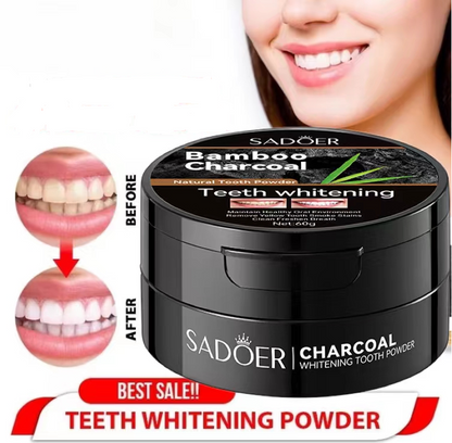 Sadoer Bamboo Charcoal Teeth Whitening Powder – 60 g