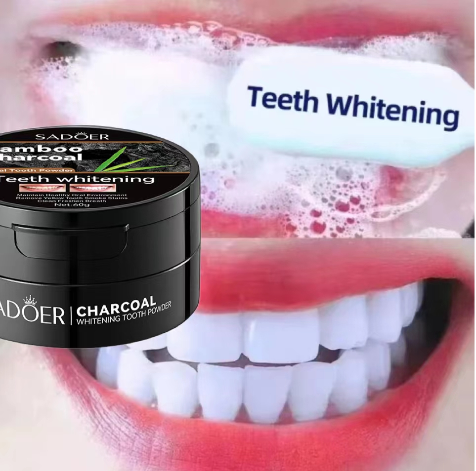 Sadoer Bamboo Charcoal Teeth Whitening Powder – 60 g