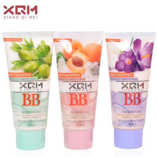 XQM BB Cream Blemish Base 6 in 1Multifunetion Cream Baby Face Foundation 65ml