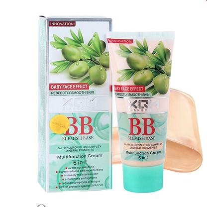 XQM BB Cream Blemish Base 6 in 1Multifunetion Cream Baby Face Foundation 65ml